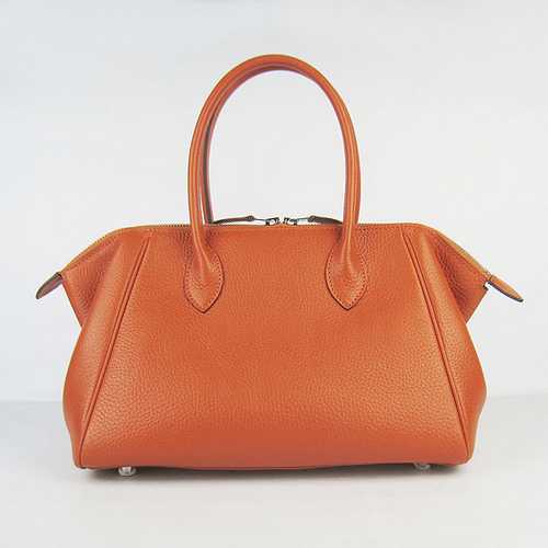 Hermes Bombay 28CM Pairs H2806 Orange Cowskin High-end Bags